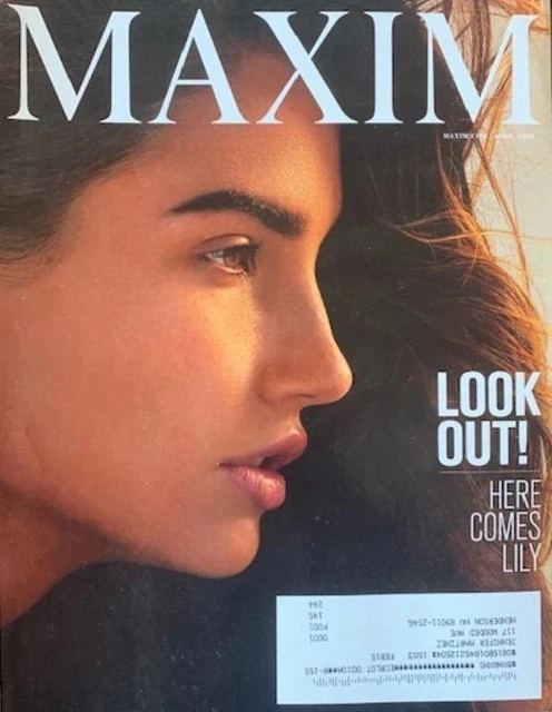 LILY ALDRIDGE COVER April 2015 MAXIM Magazine Back Issue #202 Sold