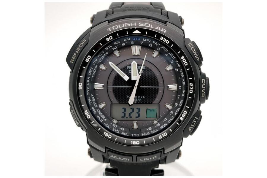 カシオ プロトレック PRW-5100YT 201C284B ブラック ソーラー電池