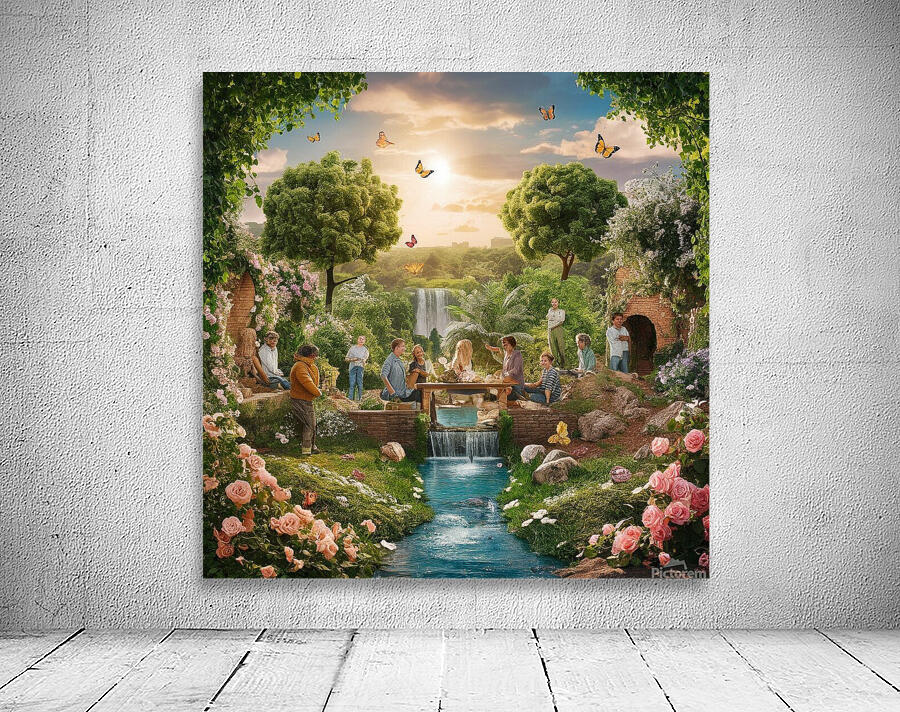 Paradise on earth by My creations Wall Art