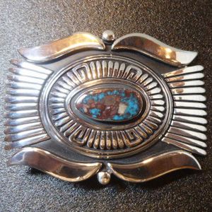 ナバホ Steven・Joe・Begay オーバレイ ビスビーターコイズ付 ケトー型