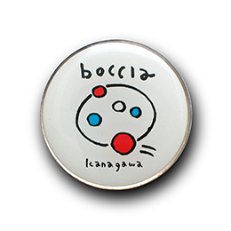 ピンバッチ制作実例：一般社団法人ヨコハマ・インクルボッチャ・ラボ