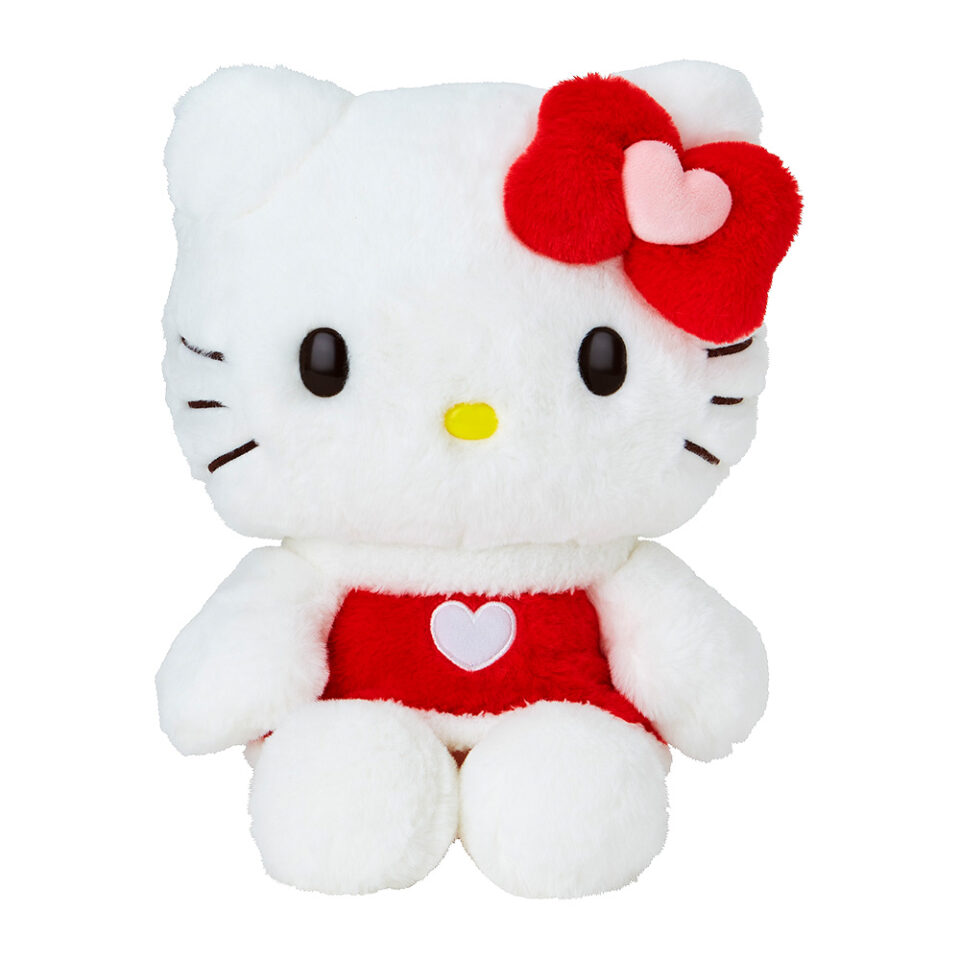 ワンポイントハートシリーズ ぬいぐるみL(ハローキティ)｜サンリオ