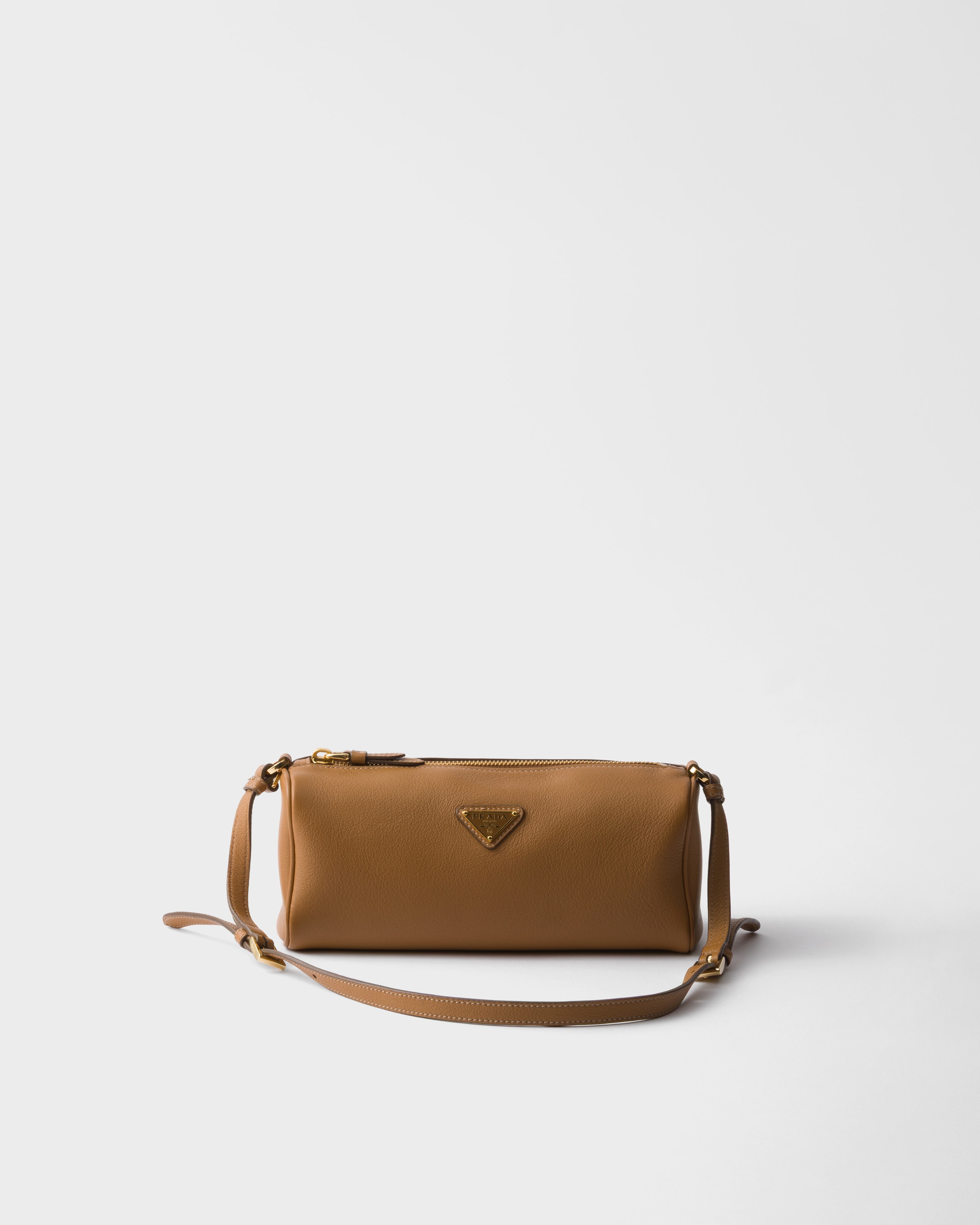 Caramel Leather Pouch | PRADA