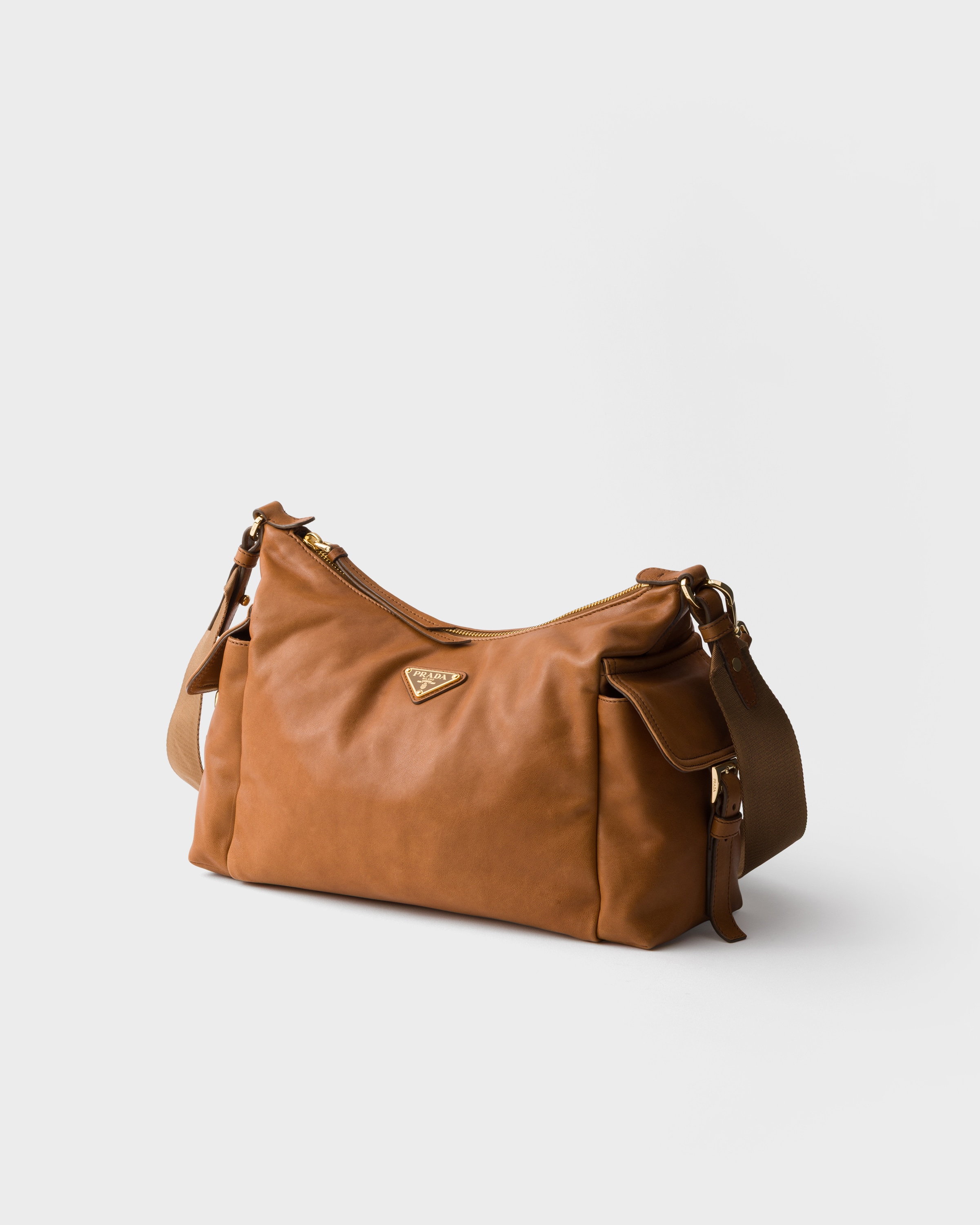 Caramel Prada Explore Large Nappa Leather Bag | PRADA