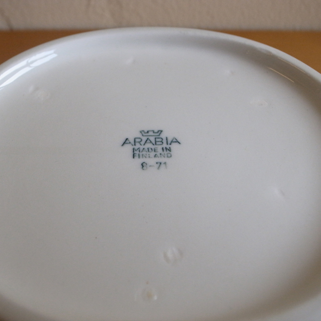 Birger Kaipiainen / ビルガー カイピアイネン ARABIA aatami オーバル