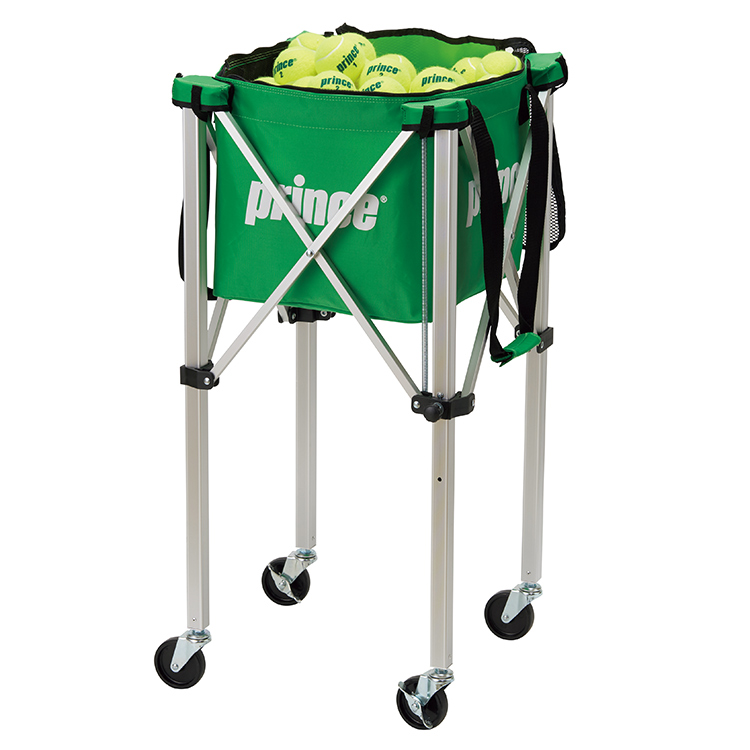 プリンスボールバスケット ロックピンキャスター付（PL064）(ブラック