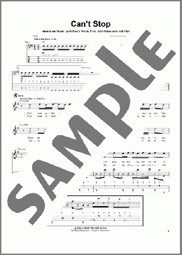 楽譜一覧】Red Hot Chili Peppers - ヤマハ「ぷりんと楽譜」