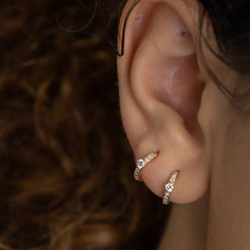 フープミクスチャダイヤモンドイヤリングS - PRMAL (プライマル) 公式