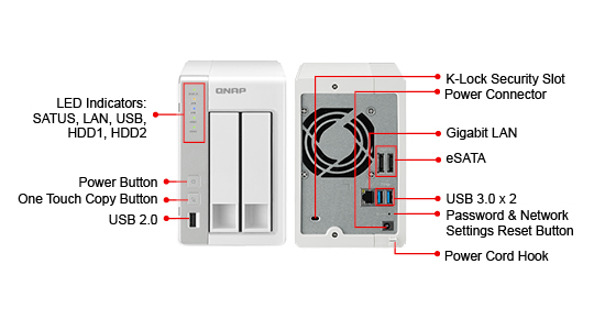 TS-220 | ハードウェア仕様 | QNAP