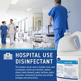 Virex II 256 Cleaner Disinfectants, Mint, 128 oz., 4/Carton (04332