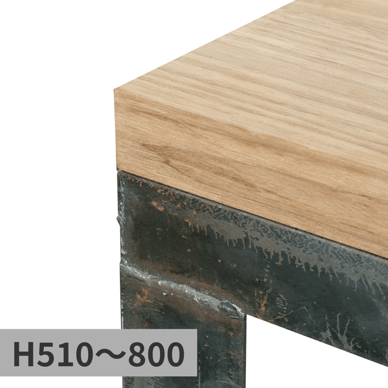 アングルフレーム脚 天板はめ込み型 H510～800 | PS-TB005-04-G089