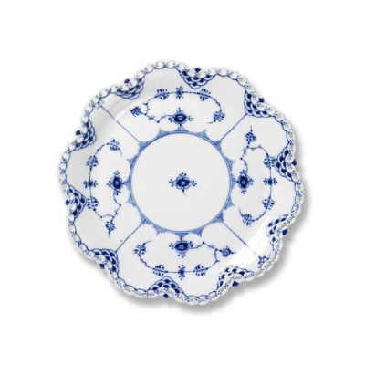 ブルーフルーテッド フルレース ディッシュ 25cm|ロイヤル