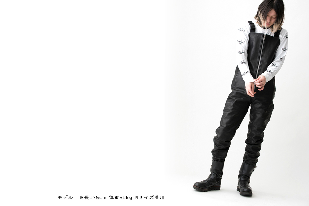 LEATHER OVER ALL | BOTTOMS | オンラインショッピング | ROARS