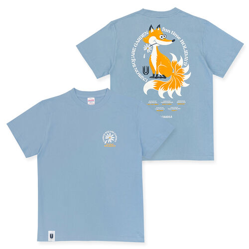 BABYL 百狐夜行 TEE Tシャツ Lサイズ 九尾の狐Tシャツ 青 | ソニー