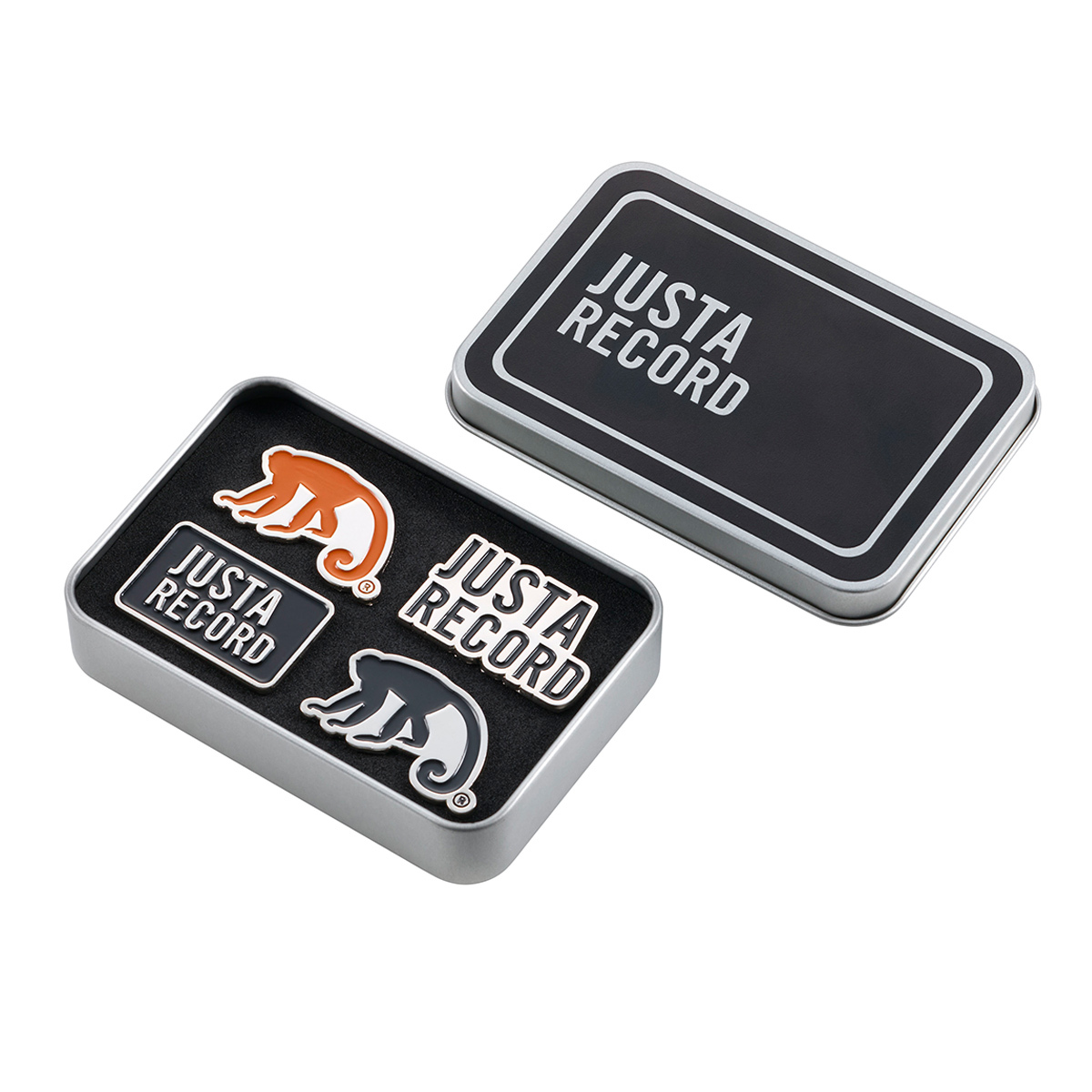 JUSTA 缶BOX入りピンズセット | ソニーミュージック公式オンライン