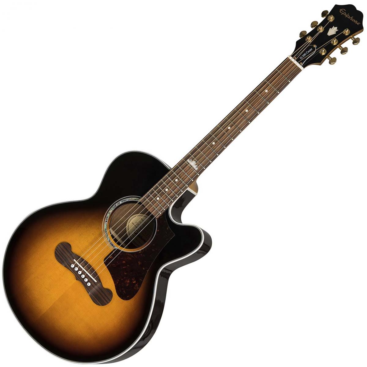 Epiphone EJ-200 Coupe エレアコ アコースティックギター Epiphone EJ-200 Coupe VintageSunburst <エピフォン>｜平野楽器
