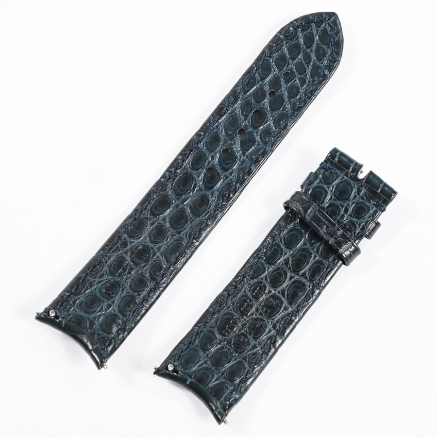 ネイビー クロコ レザーストラップ 20-19mm | 中古SA品| メンズ