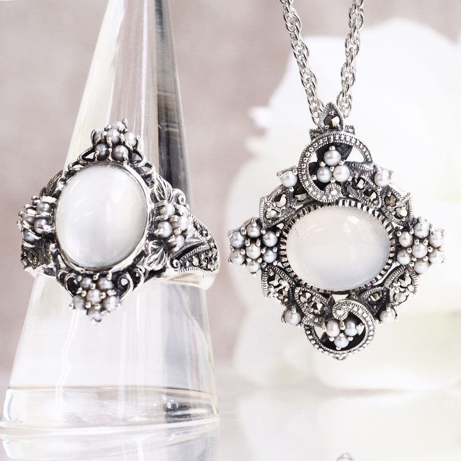 SV ムーンストーン ローンバスブローチ／ペンダントヘッド – 碌山ショップ