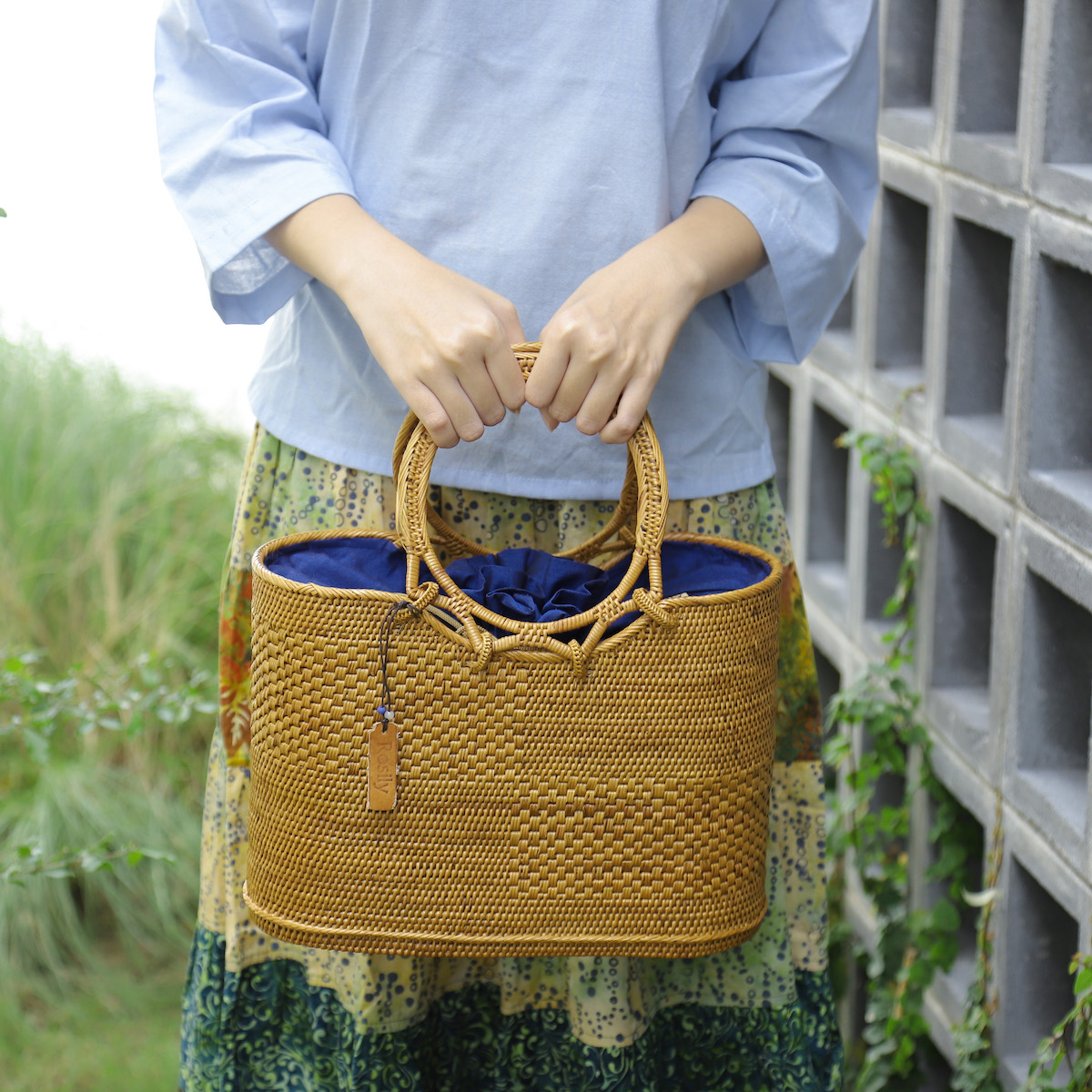 サライバッグ Lサイズ (NAB530) Rosily(ロージリー) バリ島 アタかご