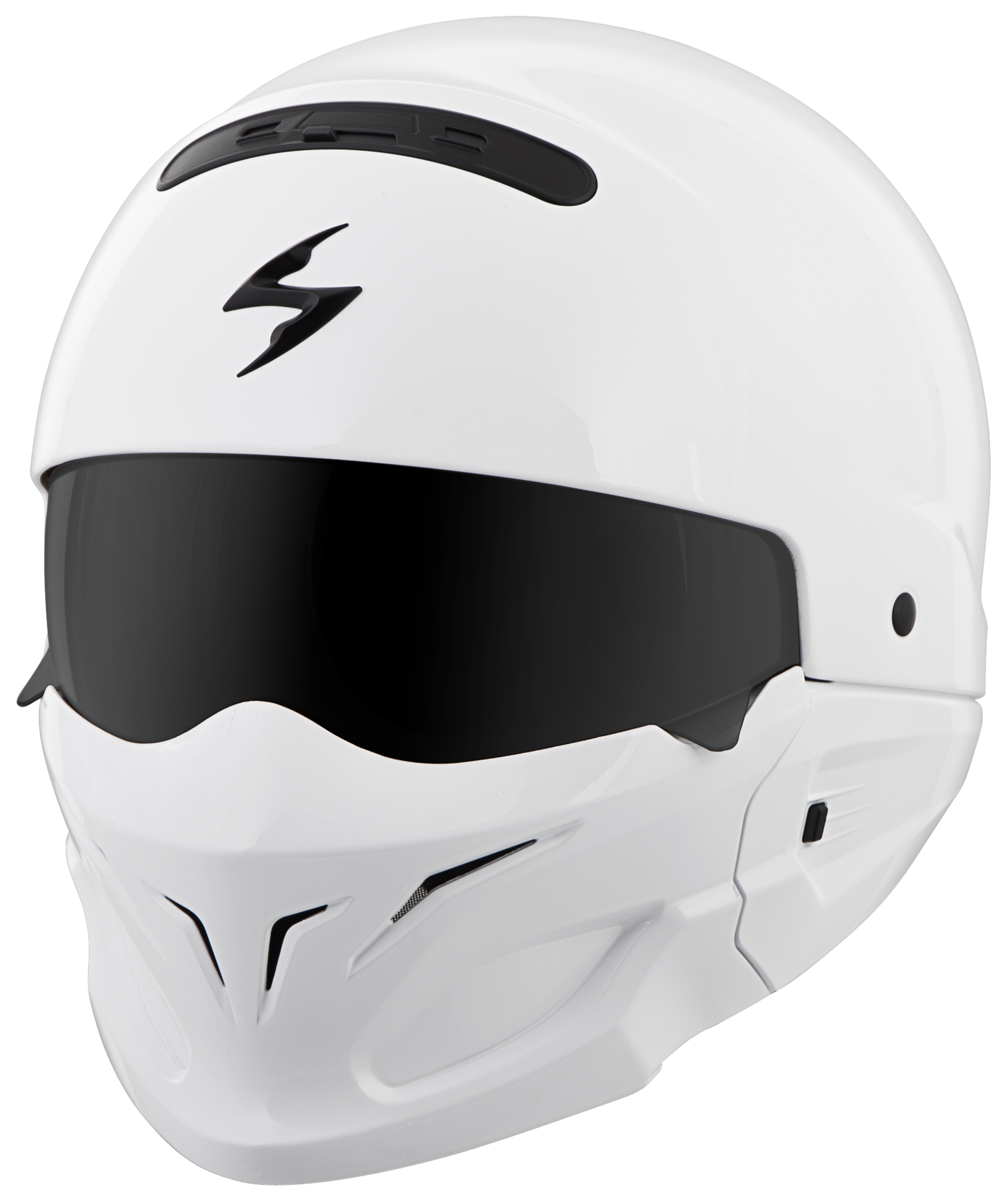 Scorpion EXO Covert White Helmet - RevZilla
