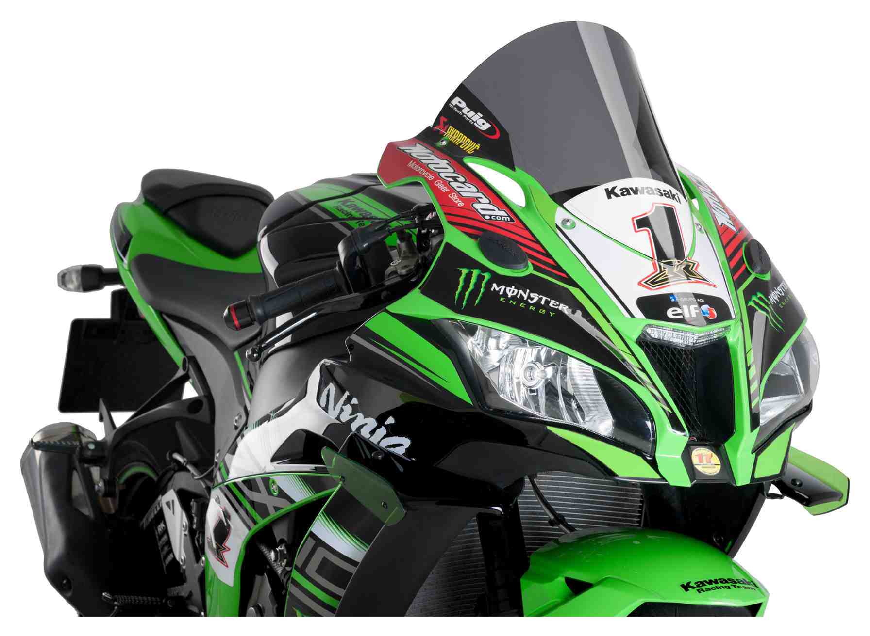 Puig R-Racer Windscreen Kawasaki ZX10R 2016-2020 - RevZilla