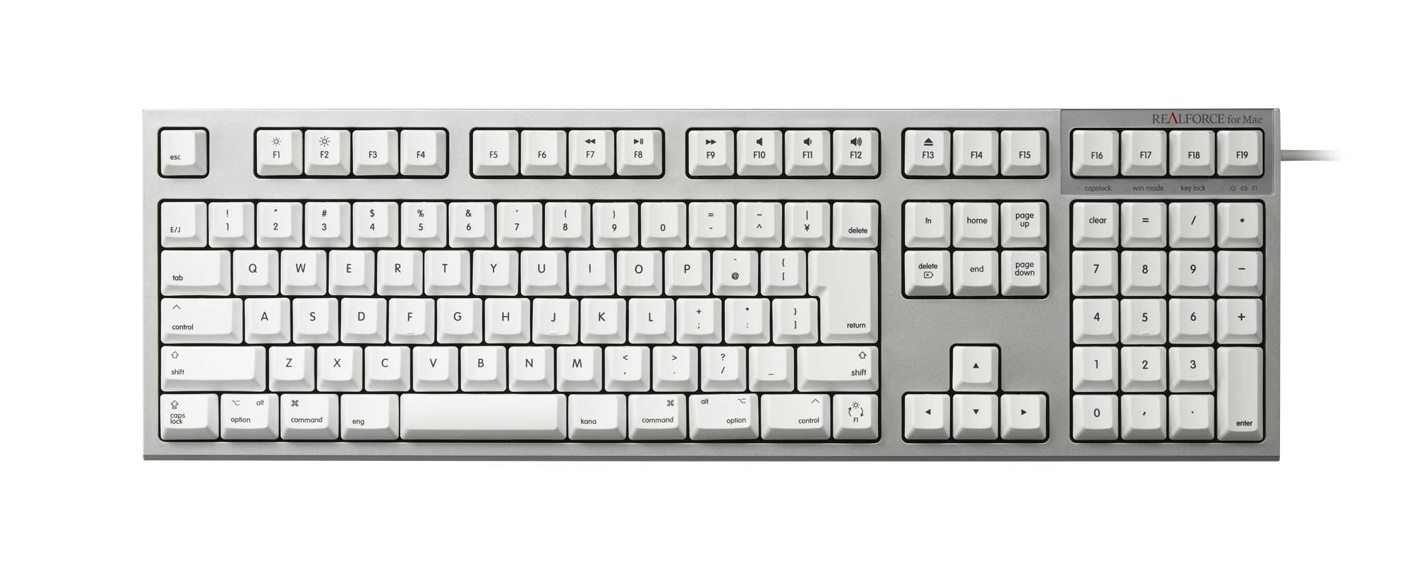 製品 : REALFORCE for Mac / R2-JPVM-WH | REALFORCE | 日本製