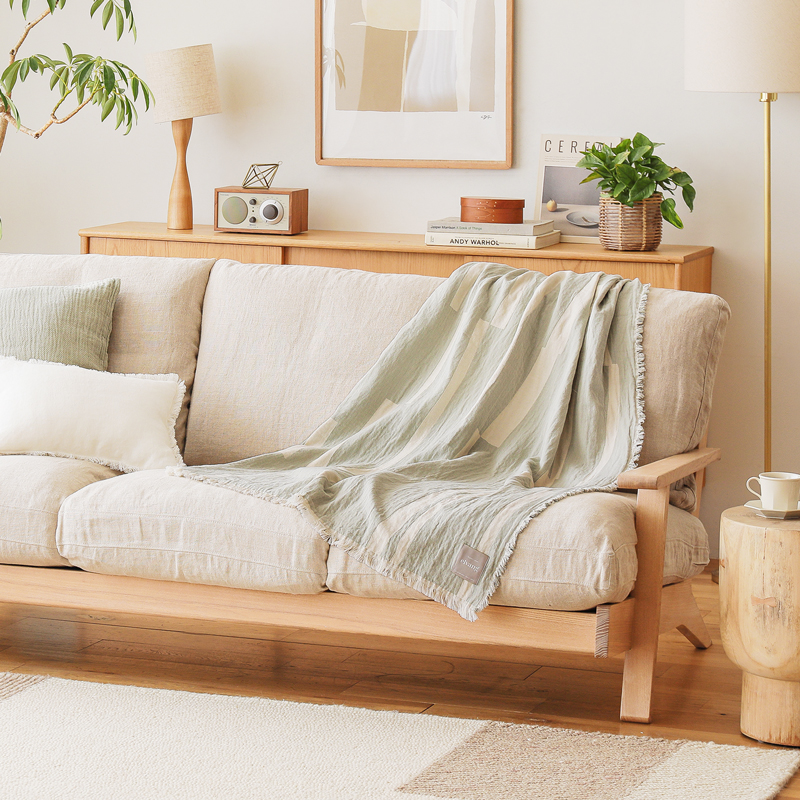 コットンブランケット elvang Lyme Grass ｜家具・インテリア通販 Re