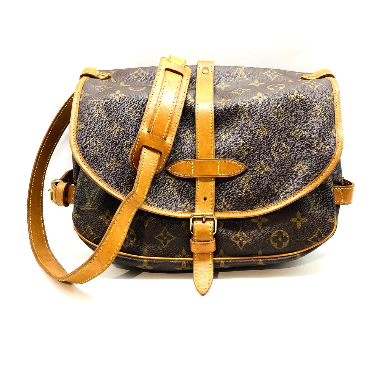 ルイヴィトン LOUIS VUITTON ソミュール30 モノグラム M42256