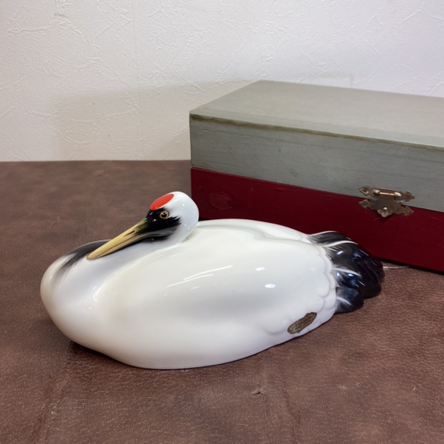 Noritake】オールドノリタケ 陶器製 置物 座り鶴のお買取り価格をご