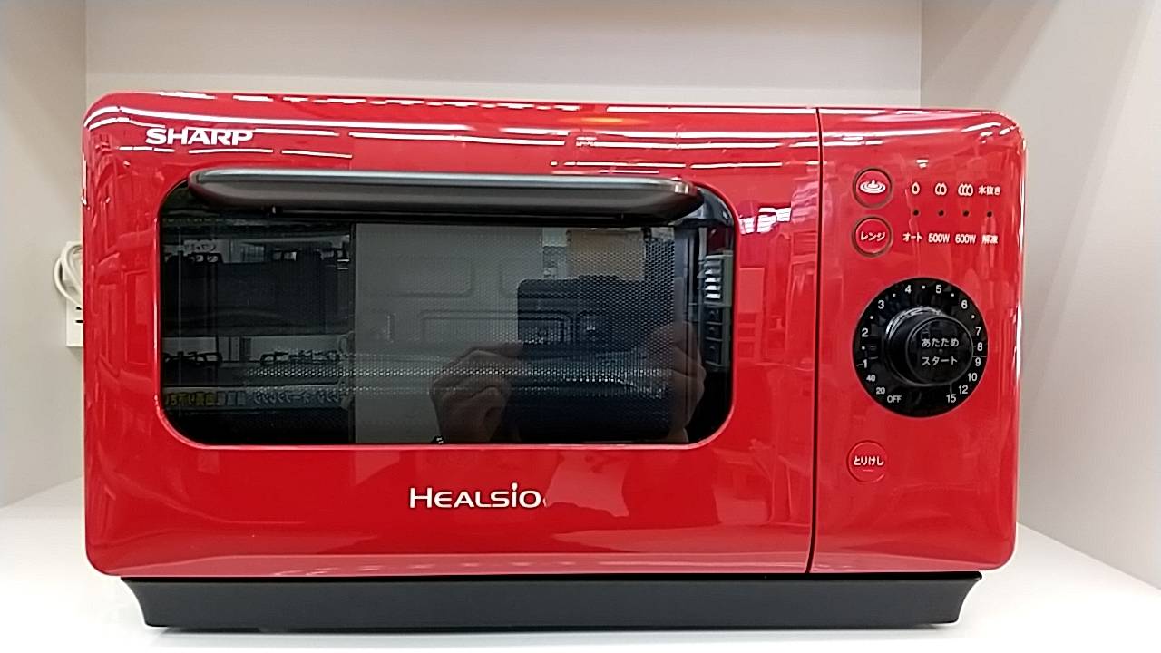 SHARP ヘルシオ ウォーターオーブンレンジ AX-HR2-R 2017年製 ￥28,279