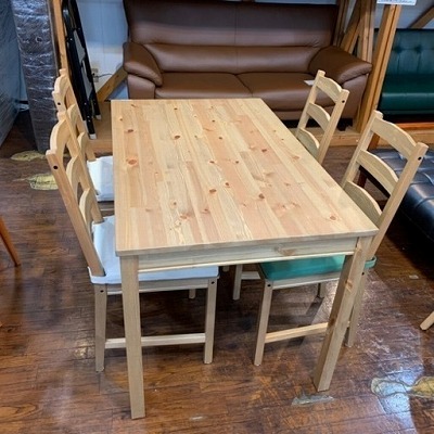 IKEA】ダイニングチェア BORJE 4脚セット ナチュラル 木製 楽天市場