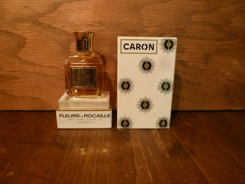 CARON/FLEURS DE ROCAILLE香水瓶、ミニチュア香水ボトル、ミニガラス