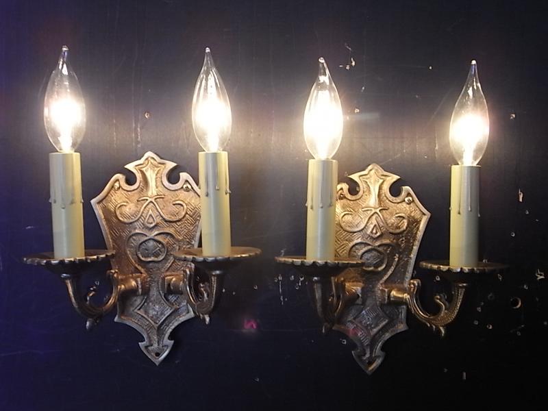 フランス製真鍮ブラケット、壁ブラケット照明、ウォールランプ、ライト