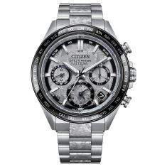 Citizen Eco-Drive Tsuki-yomi A-T Red Dial Super Titanium Bracelet