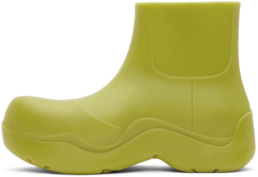 Bottega Veneta + Green Matte BV Puddle Boots
