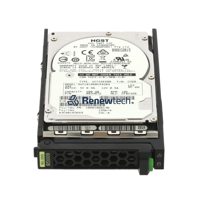 FUJITSU 10602388856 - 600GB SAS HDD 12G 10K 512n SFF