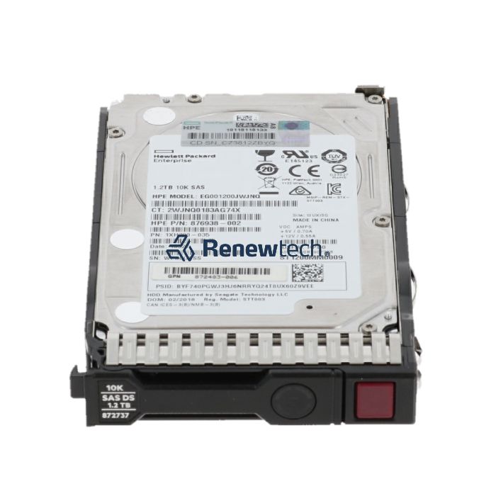 HP 872737-001 - HP 1.2TB SAS 12G 10K SFF HDD for G8-G10 Servers b