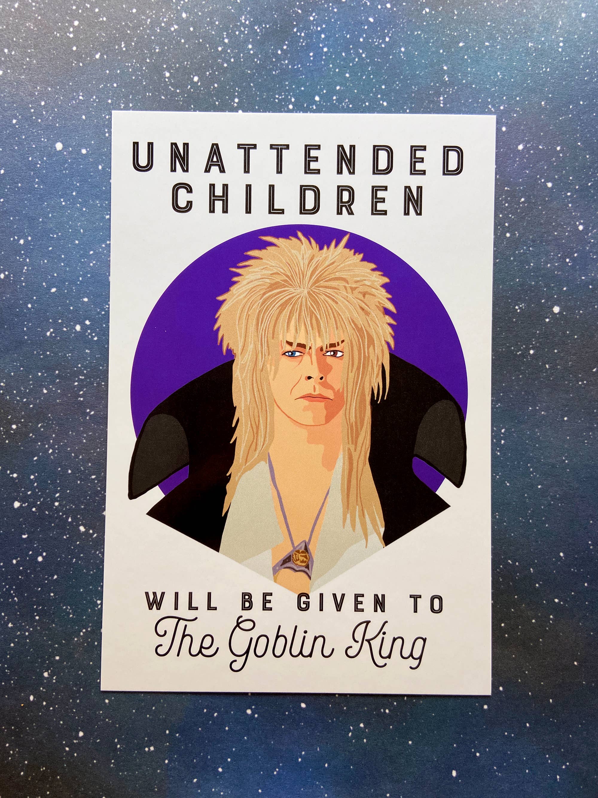 RePop Gifts | Postcard- The Goblin King - The Labyrinth - David Bowie
