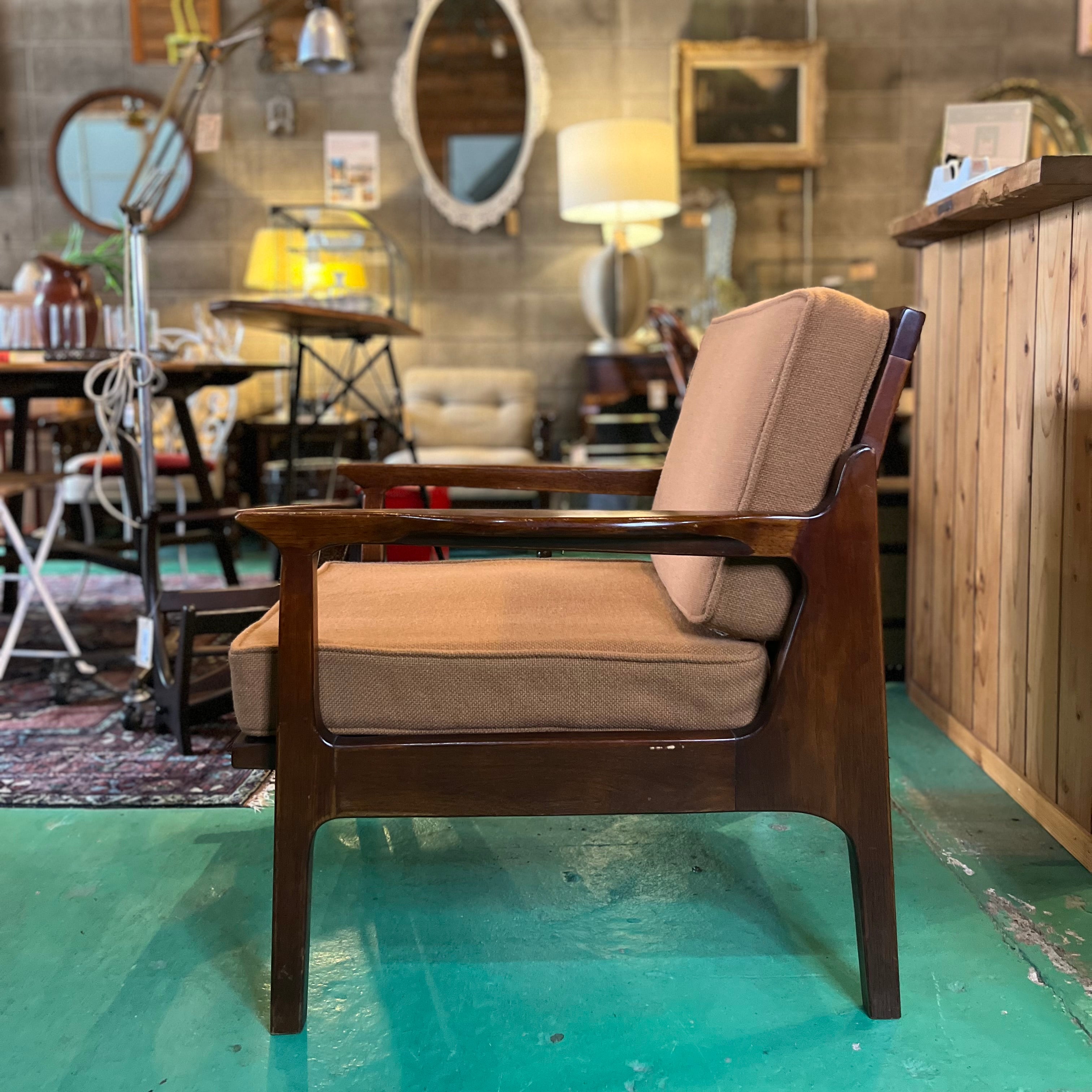 ヴィンテージ アームソファ 1人掛け 中古 オーク 1P アームチェア
