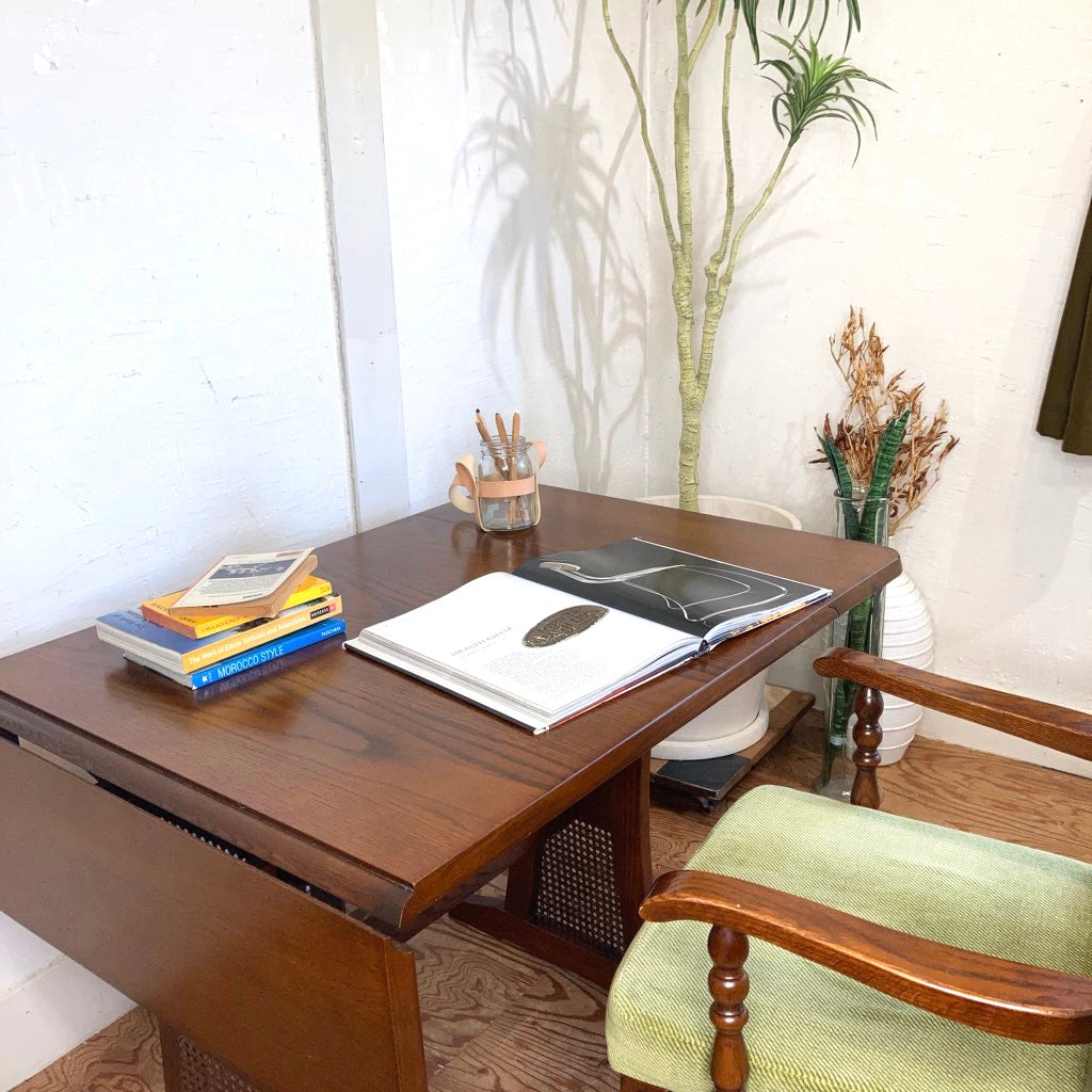 三越ブルージュ カントリーハウス バタフライ ダイニングテーブル 伸長