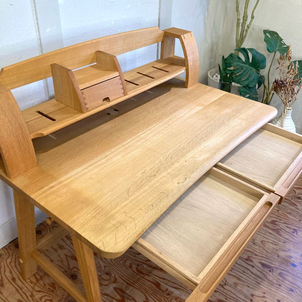 飛騨産業 そうせき デスクセット 学習机 チェア ワゴン 踏み台 中古 棚