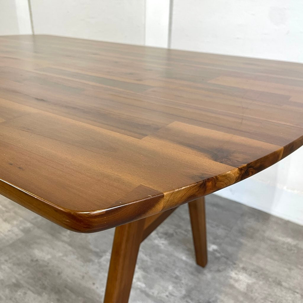ウニコ/unico スウェラ/SWELLA ダイニングテーブル W1200 アカシア材 中古