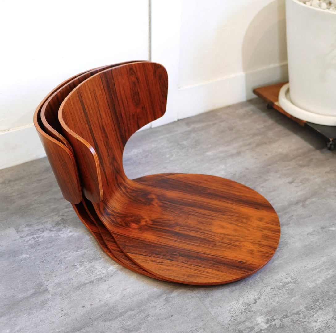 天童木工/Tendo カブト 座椅子 剣持勇ブラジリアンローズウッド