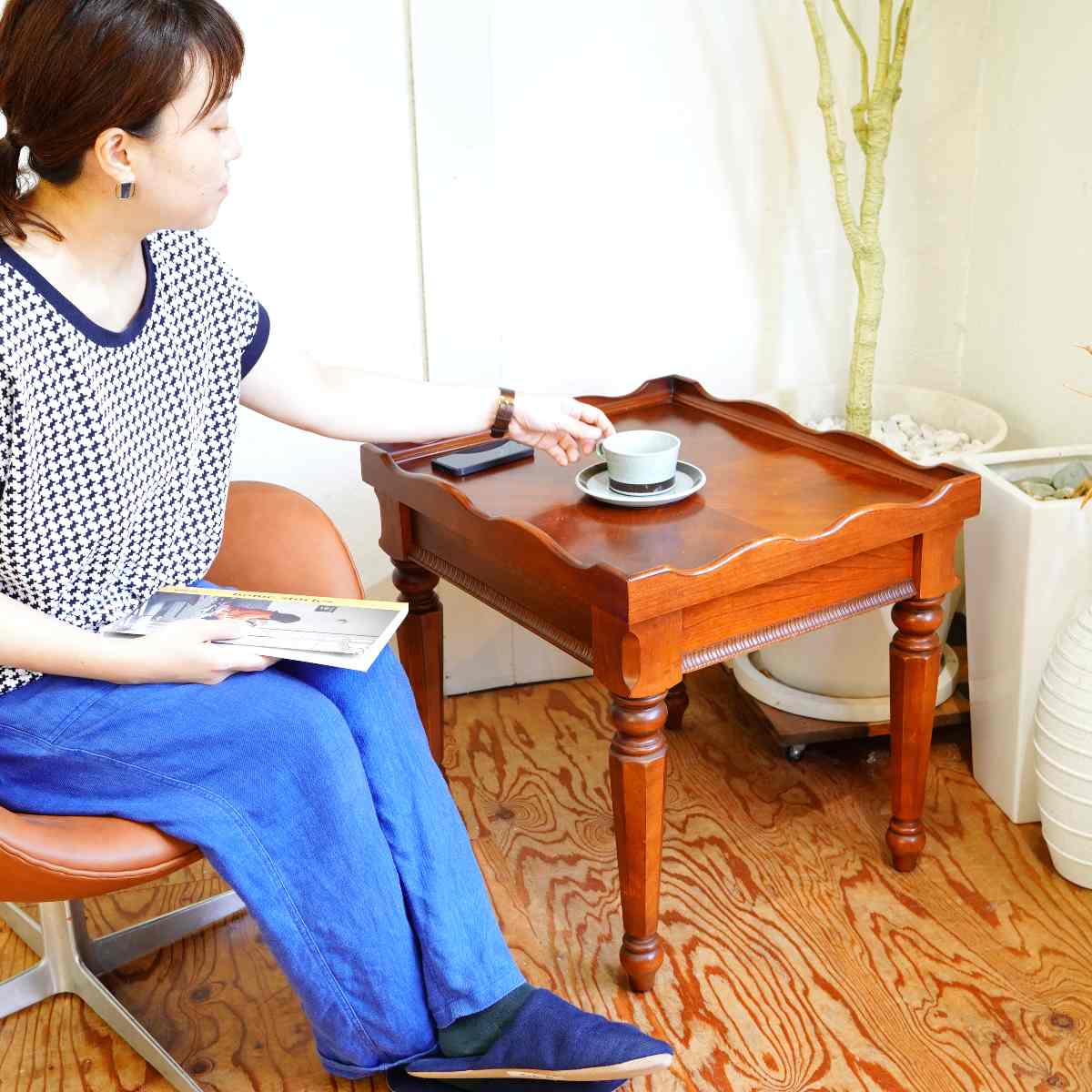 オリバーアメリカ / oliver america サイドテーブル クラシカル 木製