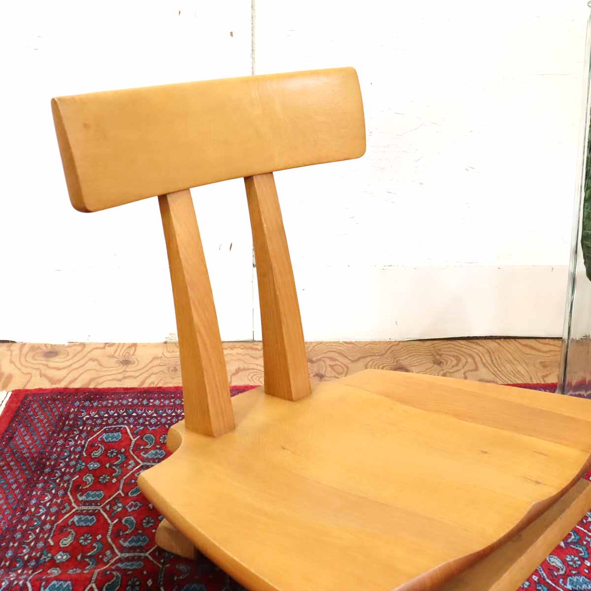 飛騨産業 / HIDA 円空 座椅子【1】 佐々木敏光 佐々木敏光 ナラ無垢材