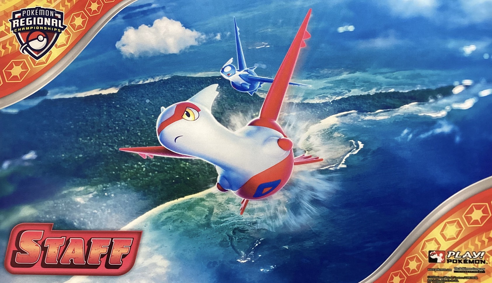 ラティアス＆ラティオス STAFF プレイマット - らぐなろっくゲーミング