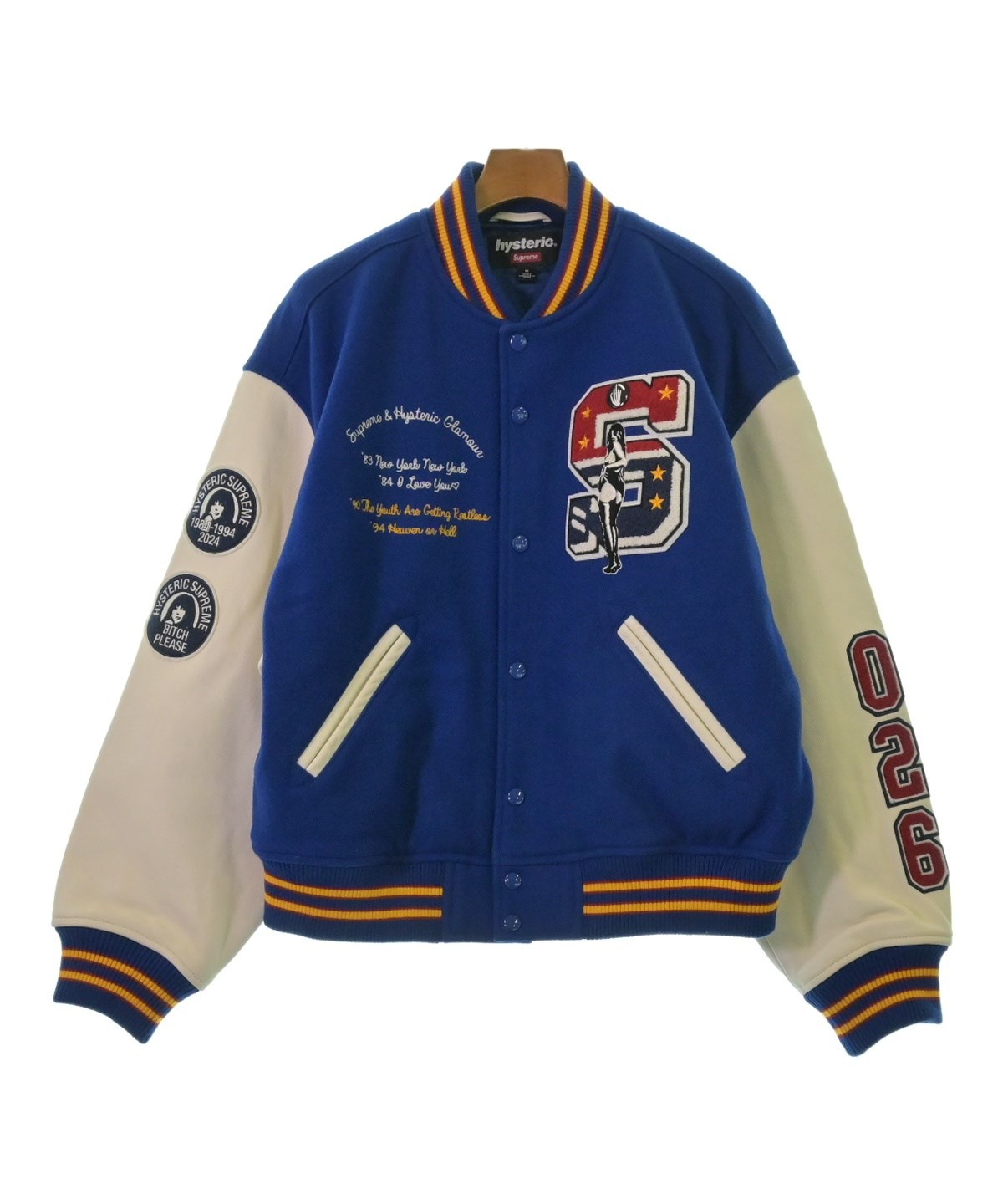 Supreme（シュプリーム）スタジャン 青 サイズ:M メンズ/2200522387025