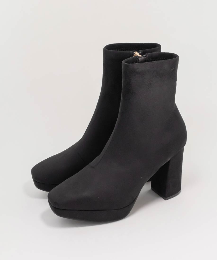 ストレッチ チャンキーヒールショートブーツRANDA公式サイト