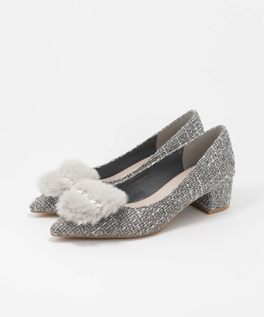 SALE】2WAY ビジュー×ファーパーツパンプスRANDA公式サイト