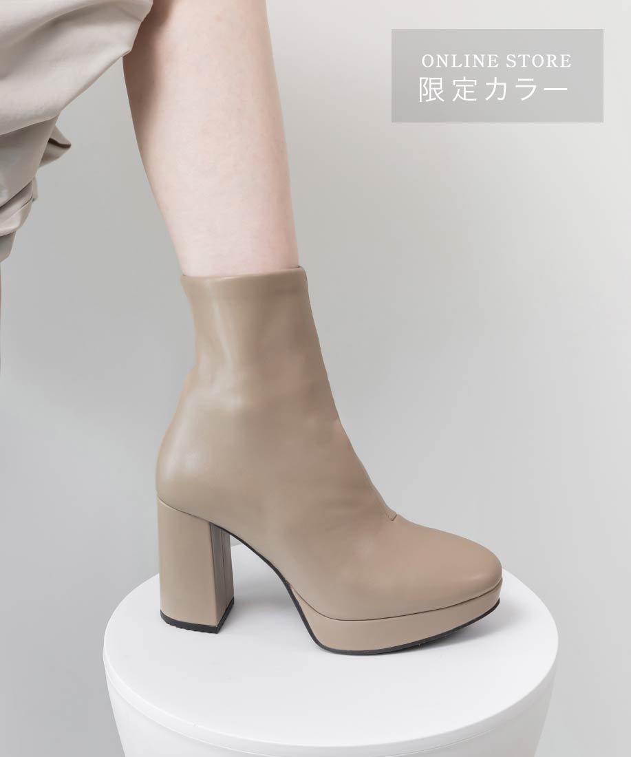 晴雨兼用 チャンキーヒールベーシックショートブーツRANDA公式サイト